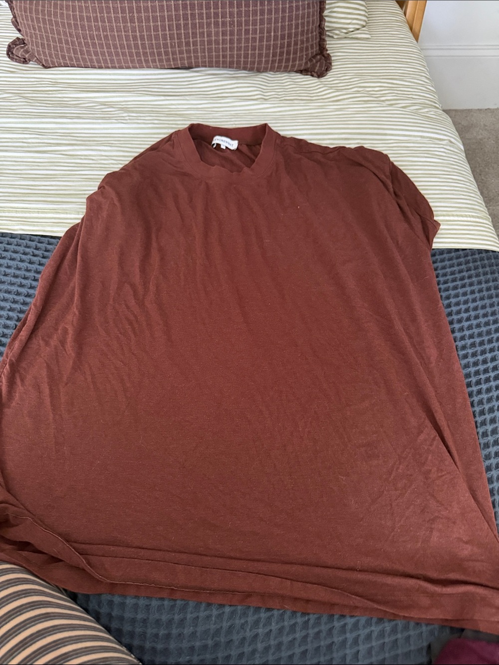 WeWoreWhat Women's Loose Pajama Top in Rust